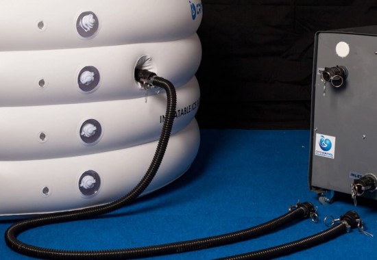 クライオコントロールのアイスバスシステム