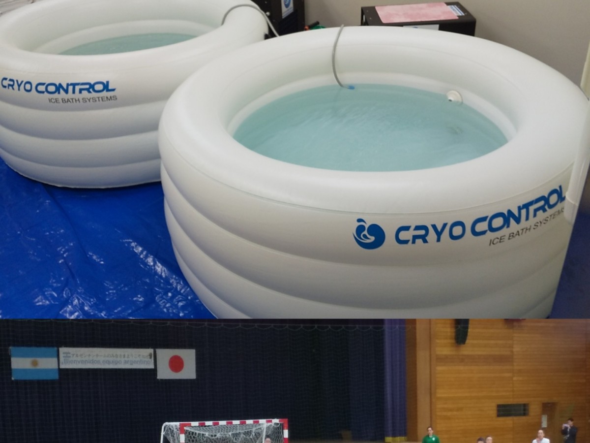 ハンドボールアルゼンチン代表チームに帯同したアイスバス